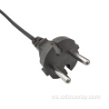 1.8 3 metros Euro Schuko 3 pin Cable AC Cable de EU en ángulo recto IEC60320 C13 Cable de alimentación del conector de enchufe para computadora